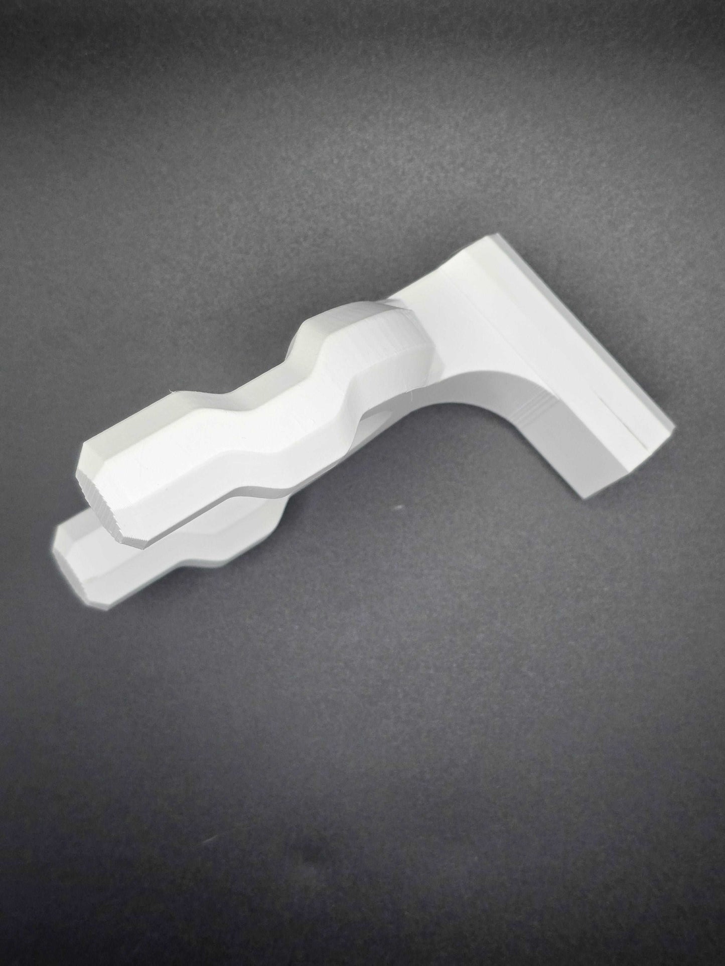 Guitar Hook Holder Wall Mount Bracket - Sleek, White 3D Printed Guitar Display