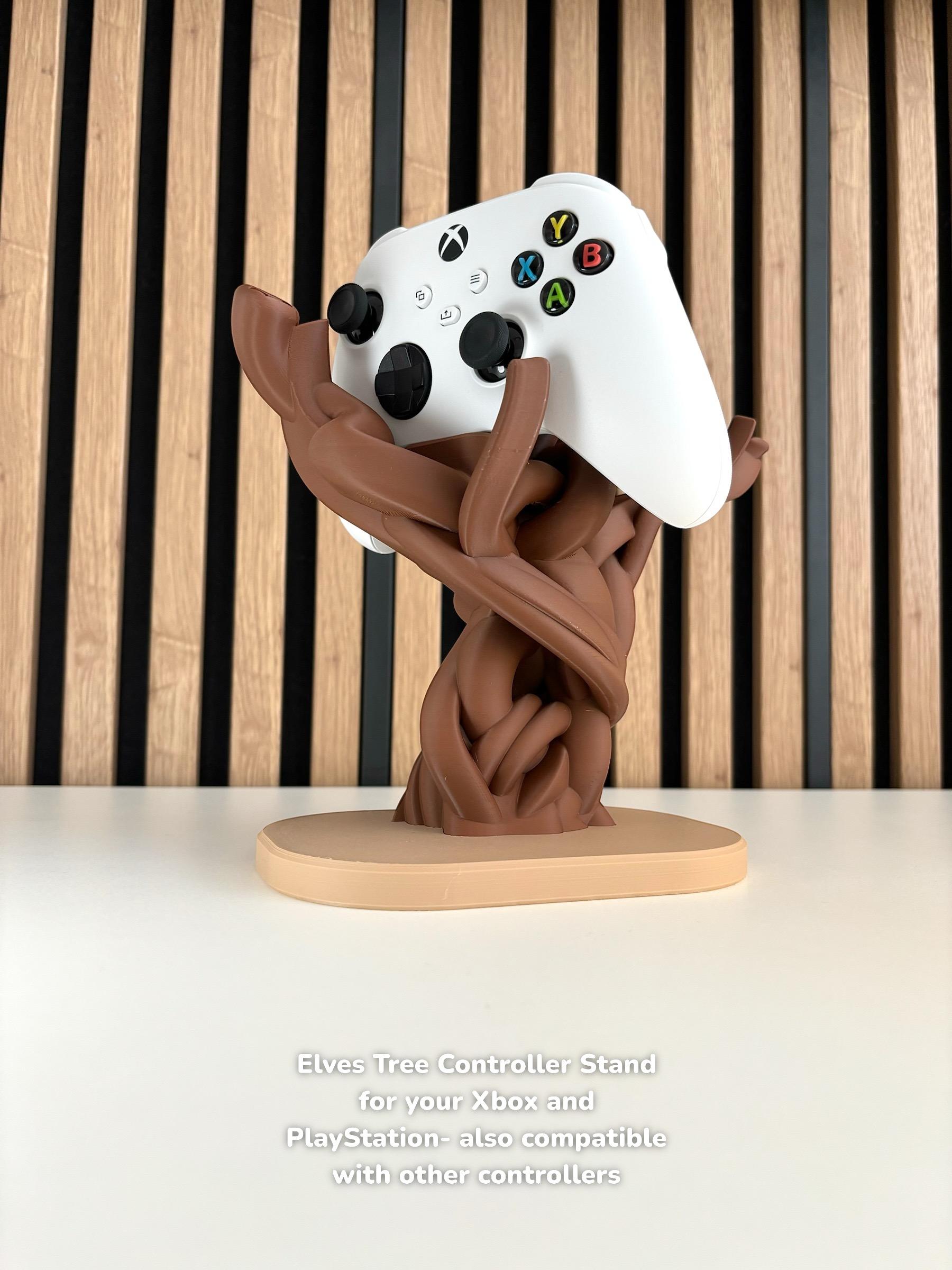 Elf Tree Gaming Stand - Custom 3D Printed Controller Holder for Xbox, PS and Other Consoles